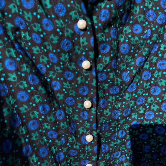 Anna Sui X Batsheva Cornflower Victorian Blouse Size 8 - Picture 5 of 11